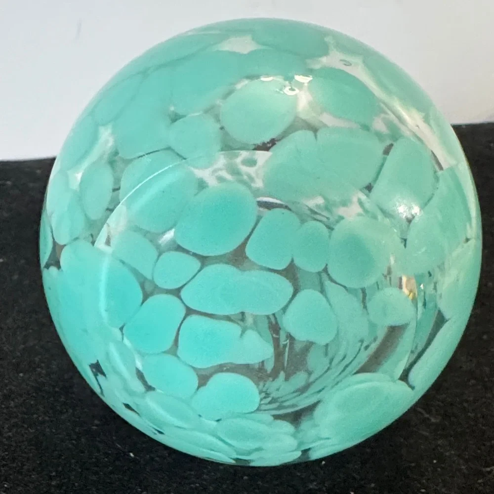 Elegant Turquoise Glass Vase